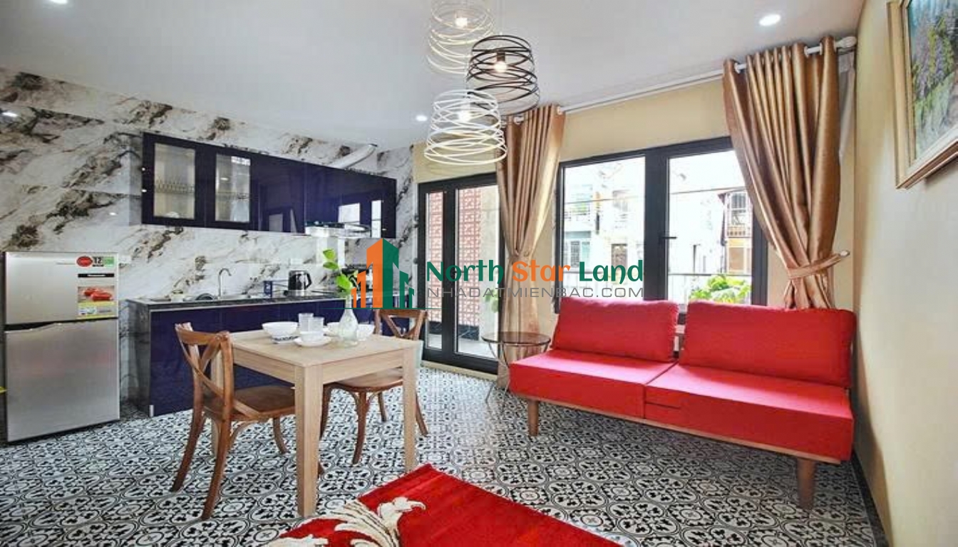 Cho thuê căn hộ dịch vụ Yên Phụ Tây Hồ 4