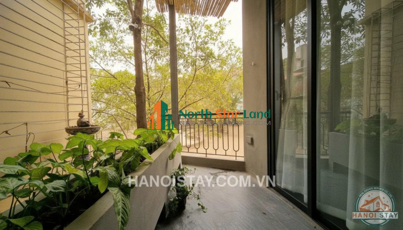 Cho thuê căn hộ dịch vụ nhà góc độc đáo 3PN,Đào Tấn,Ba Đình 4