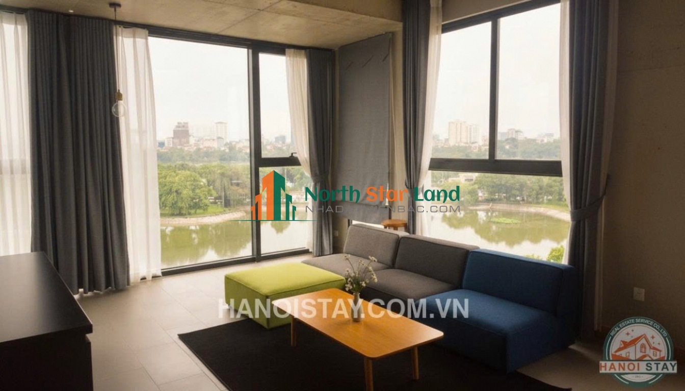 Cho thuê căn hộ dịch vụ view hồ,Lê Duẩn,Đống Đa 1