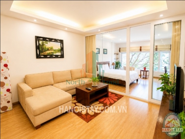Cho thuê căn hộ dịch vụ 1PN 50m2 tại Ba Đình