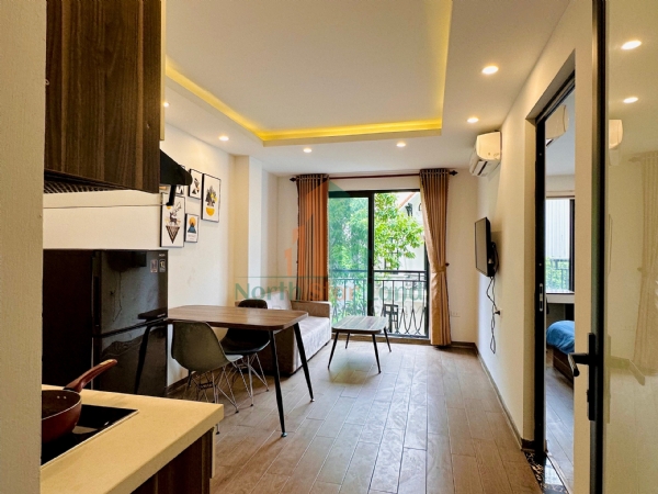 Cho thuê căn hộ dịch vụ 1PN Âu Cơ,Tây Hồ