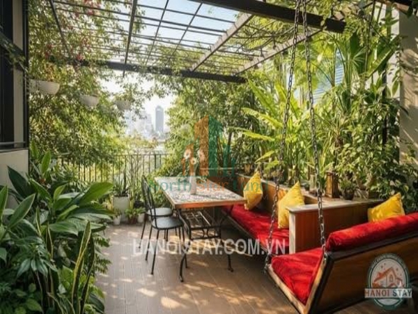 Cho thuê căn hộ dịch vụ 1PN gần Trúc Bạch,Ba Đình