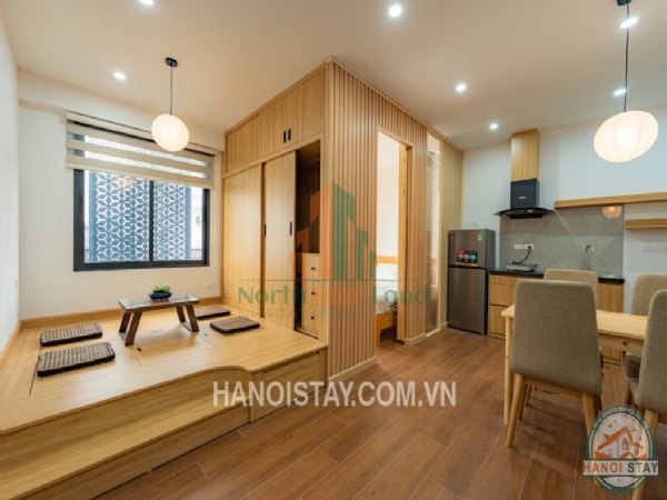 Cho thuê căn hộ dịch vụ 1PN Lạc Long Quân,Tây Hồ